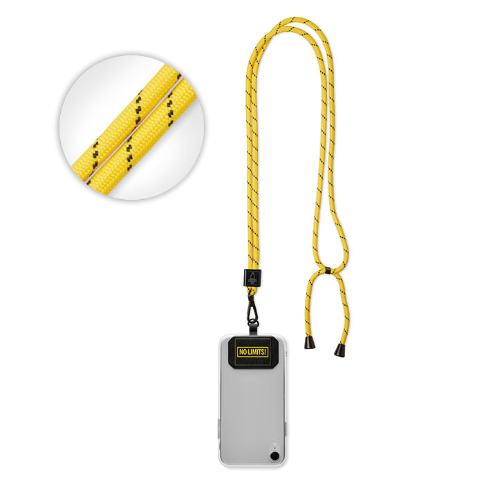 Cordon crossbody porte-téléphone bicolore