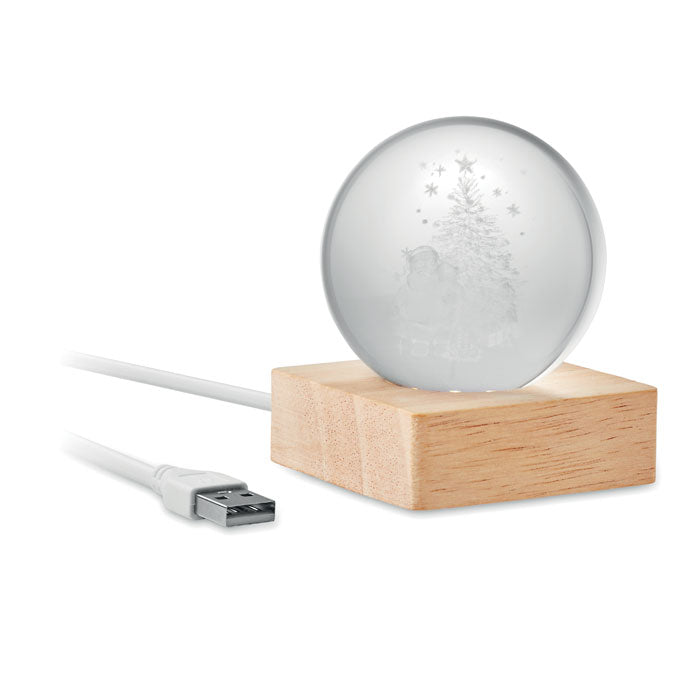 SANTA LIGHT — Bois — ouvert