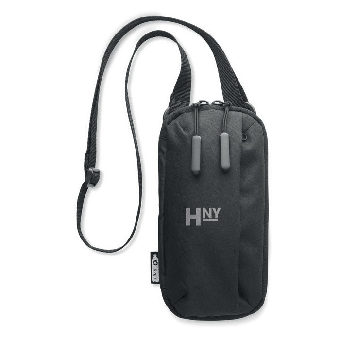 VALLEY WALLET — Noir — exemple de marquage