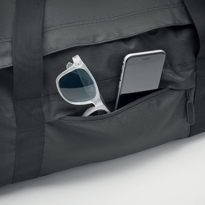 VALLEY DUFFLE — Noir — ouvert