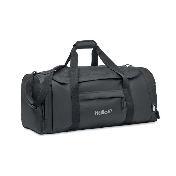VALLEY DUFFLE — Noir — exemple de marquage