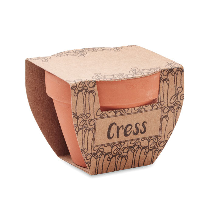 CRESS POT — Bois — ouvert
