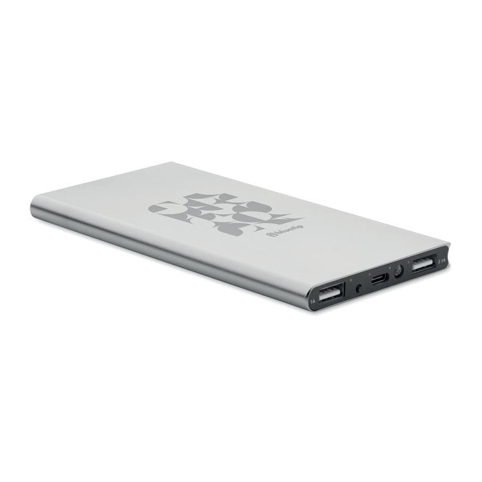 POWERFLAT8C — Argent Mat — exemple de marquage