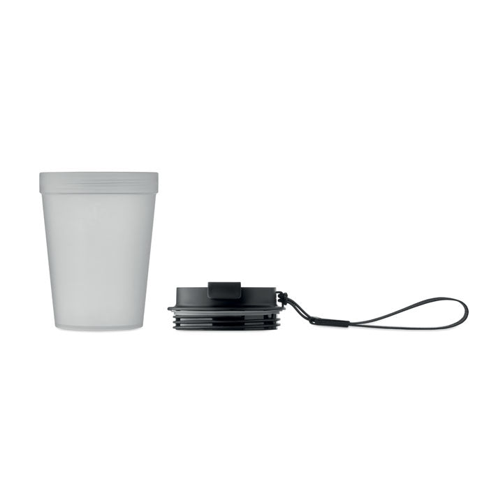 ISFORDEN TUMBLER — Blanc Transparent — ouvert