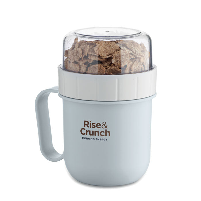 CUP ON GO — Bleu Bébé — exemple de marquage