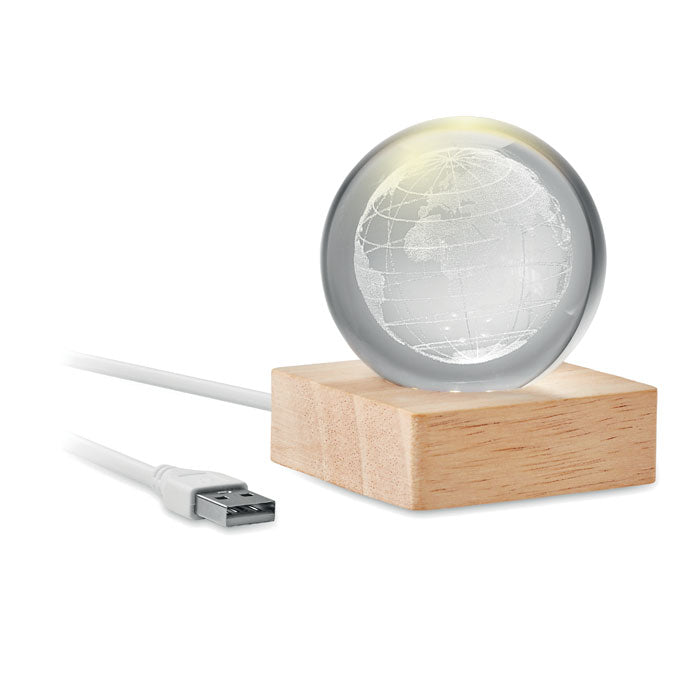 GLOBE LIGHT — Bois — dos