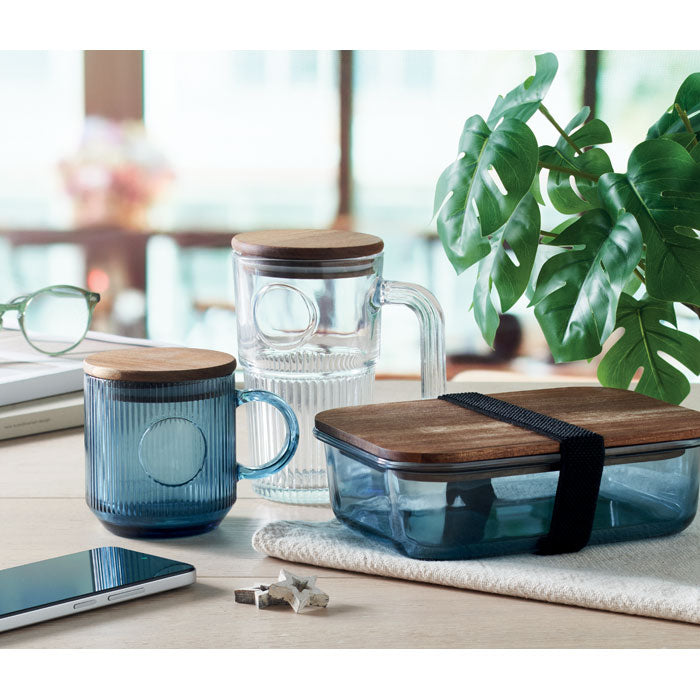VITRIO MUG — Bleu Transparent — dessus