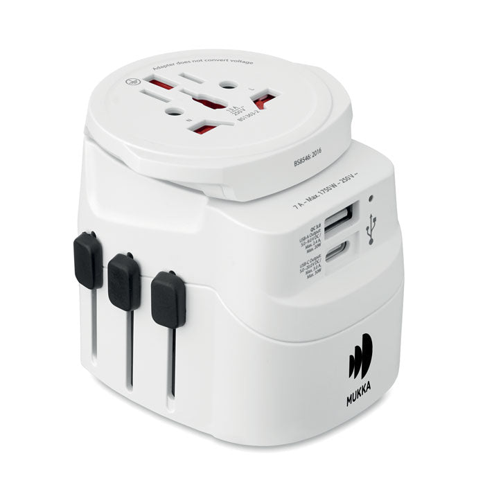 PRO LIGHT USB AC30 PD — Blanc — exemple de marquage