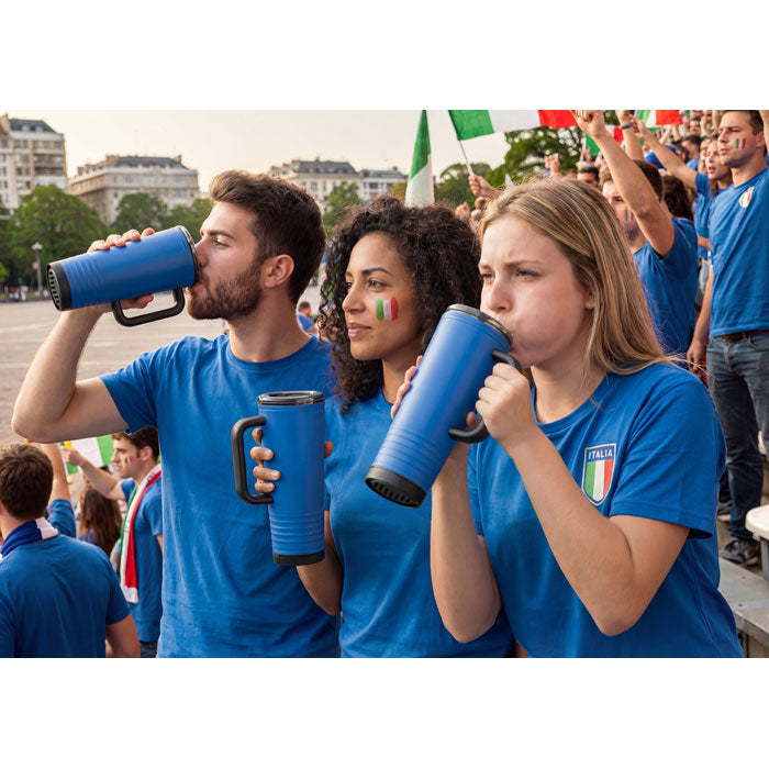 HOWLER CUP — Bleu Royal — exemple de marquage