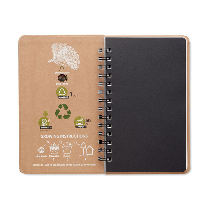 GROWNOTEBOOK™ — Beige — exemple de marquage