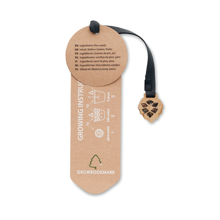 GROWBOOKMARK™ — Beige — exemple de marquage