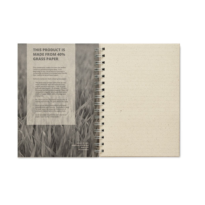 GRASS BOOK — Beige — ouvert