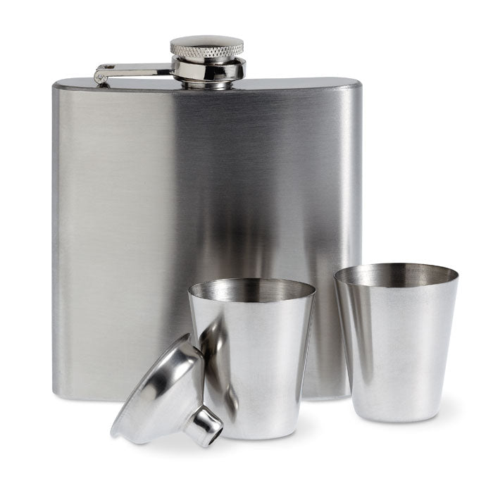 SLIMMY FLASK SET — Argent Mat — profil