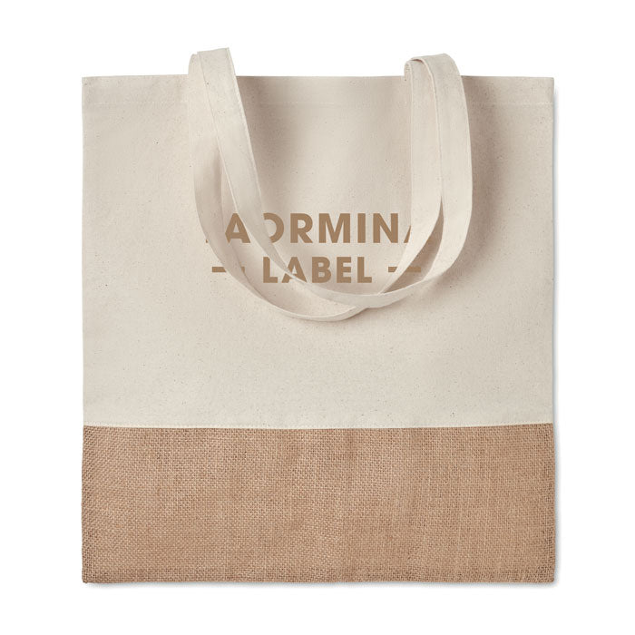 INDIA TOTE — Beige — exemple de marquage