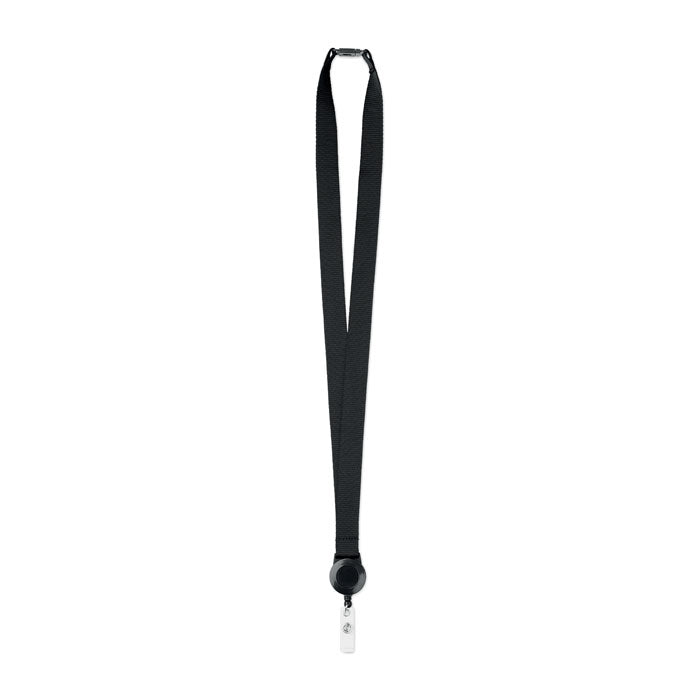 ZIP LANYARD — Noir — dessus