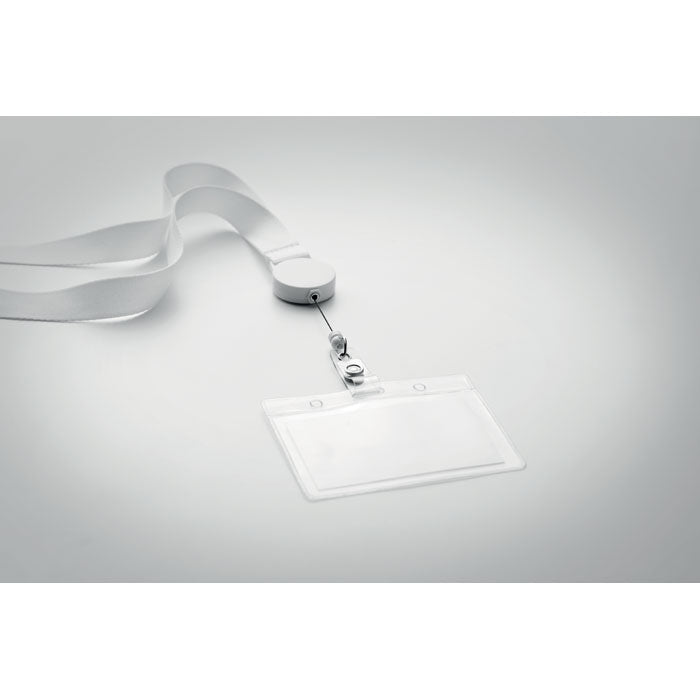 ZIP LANYARD — Blanc — dessus