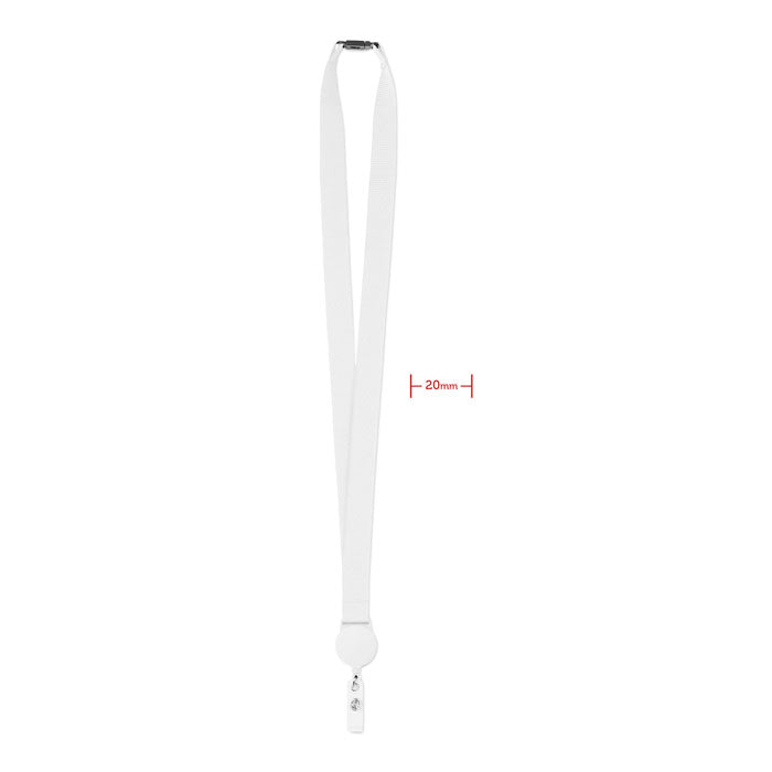 ZIP LANYARD — Blanc