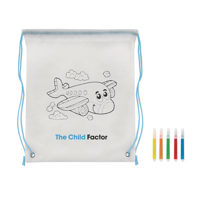 CARRYDRAW — Bleu Bébé — exemple de marquage