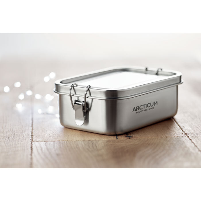 CHAN LUNCHBOX — Argent Mat — exemple de marquage