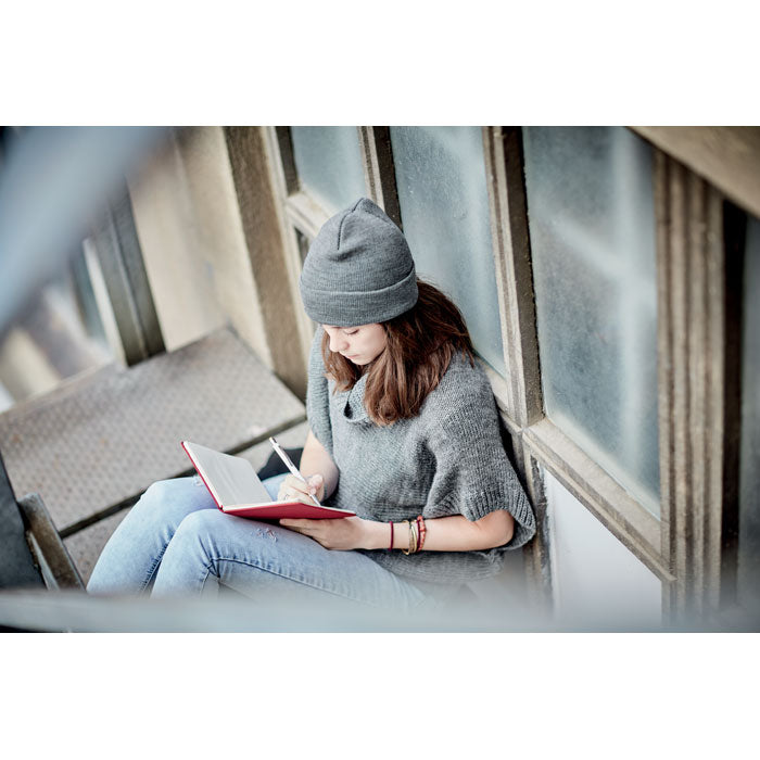 POLO RPET — Blanc/Gris — ouvert