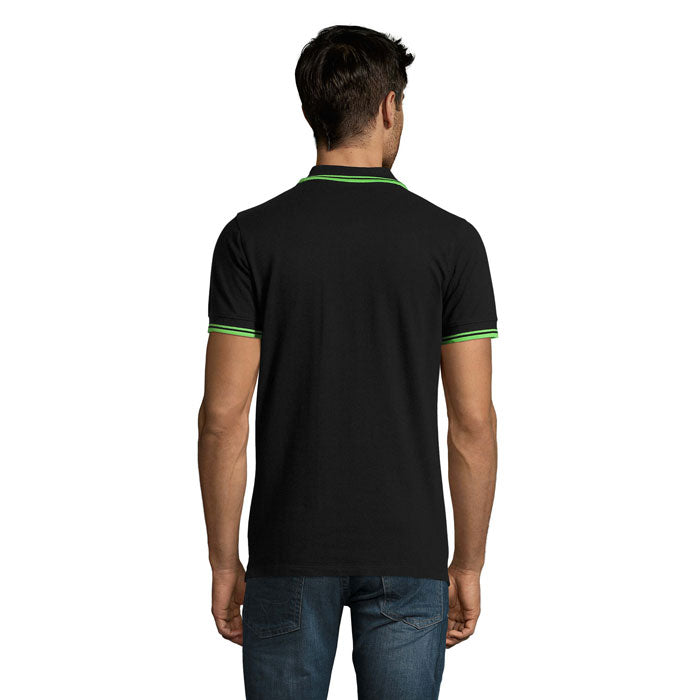 PASADENA MEN — Noir/Lime — dos