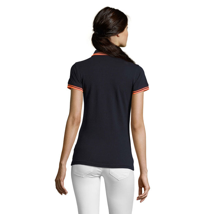 PASADENA WOMEN — French Marine/Orange Fluo — dos