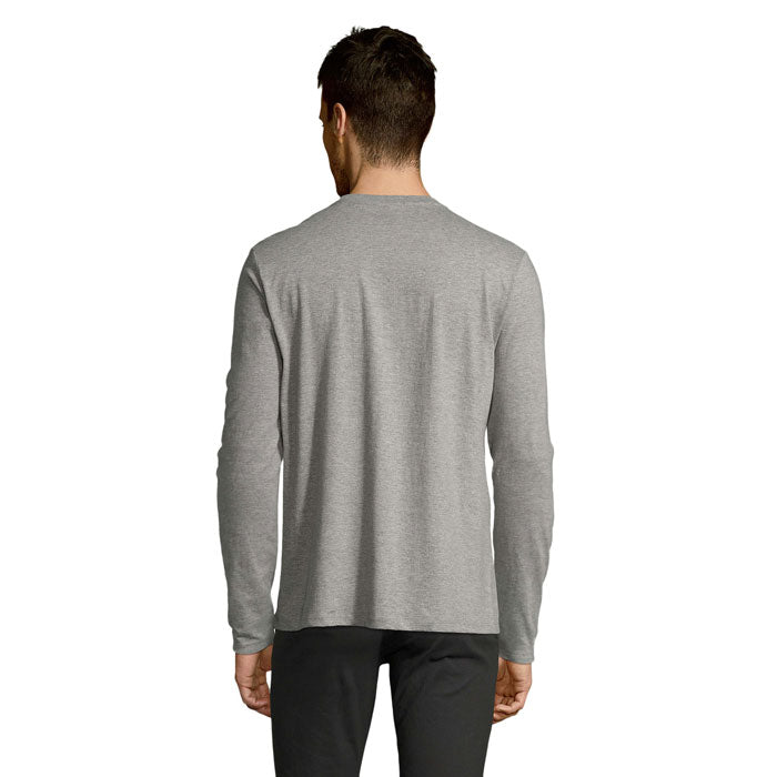 IMPERIAL LSL MEN — Gris Chiné — dos