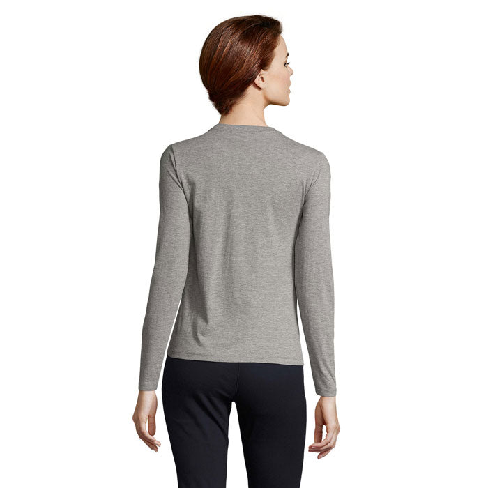 IMPERIAL LSL WOMEN — Gris Chiné — dos