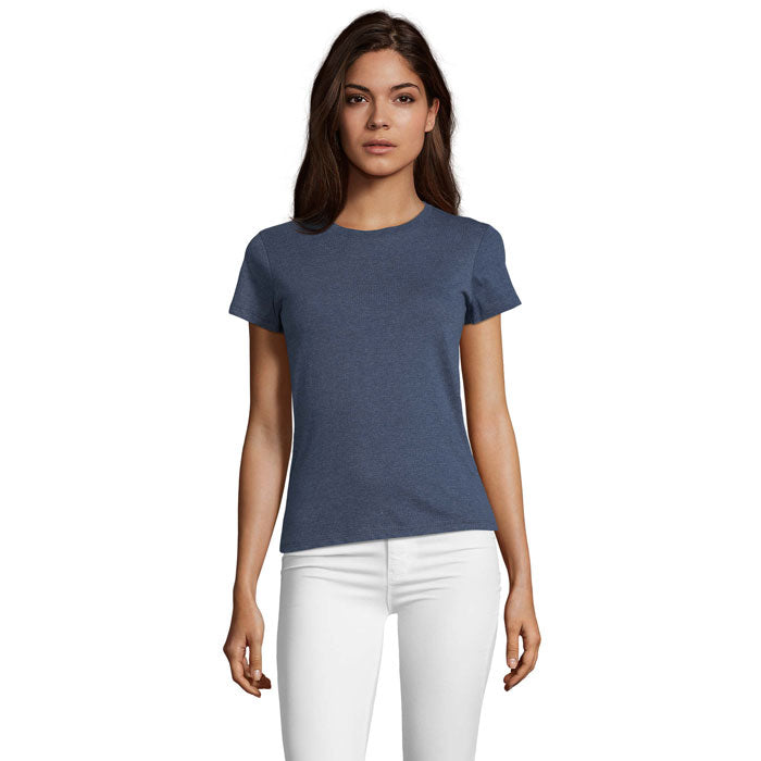 REGENT FIT WOMEN — Denim Chine
