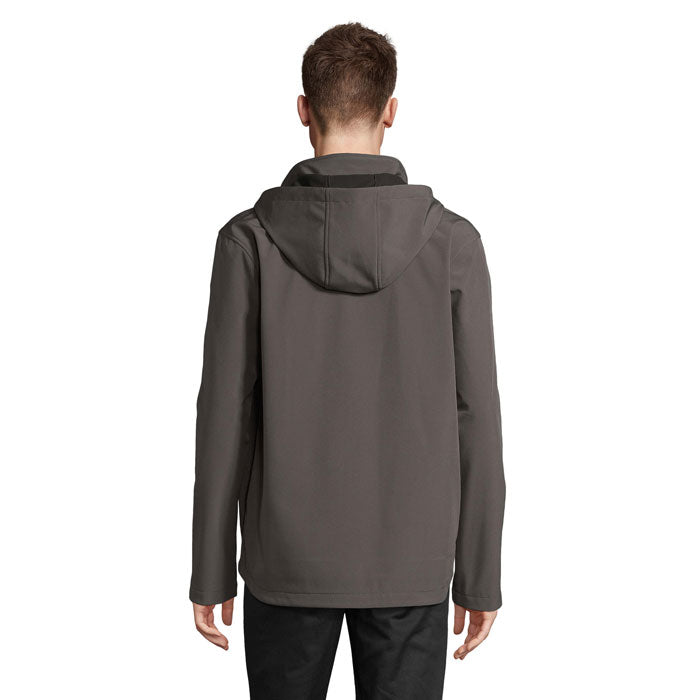RACE HOODED MEN — Anthracite — dos