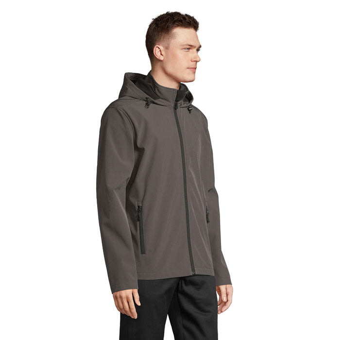 RACE HOODED MEN — Anthracite — profil