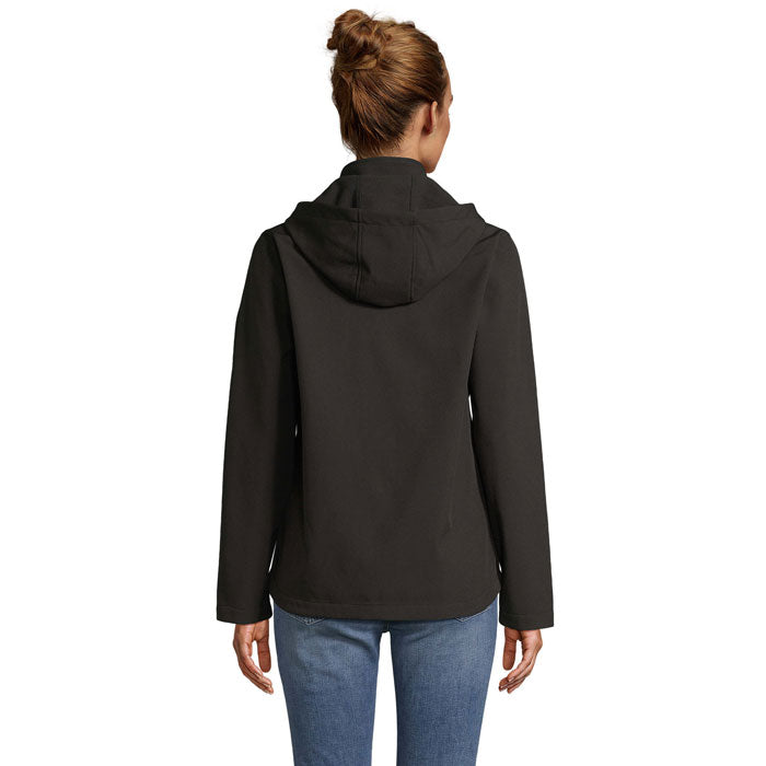 RACE HOODED WOMEN — Noir — dos
