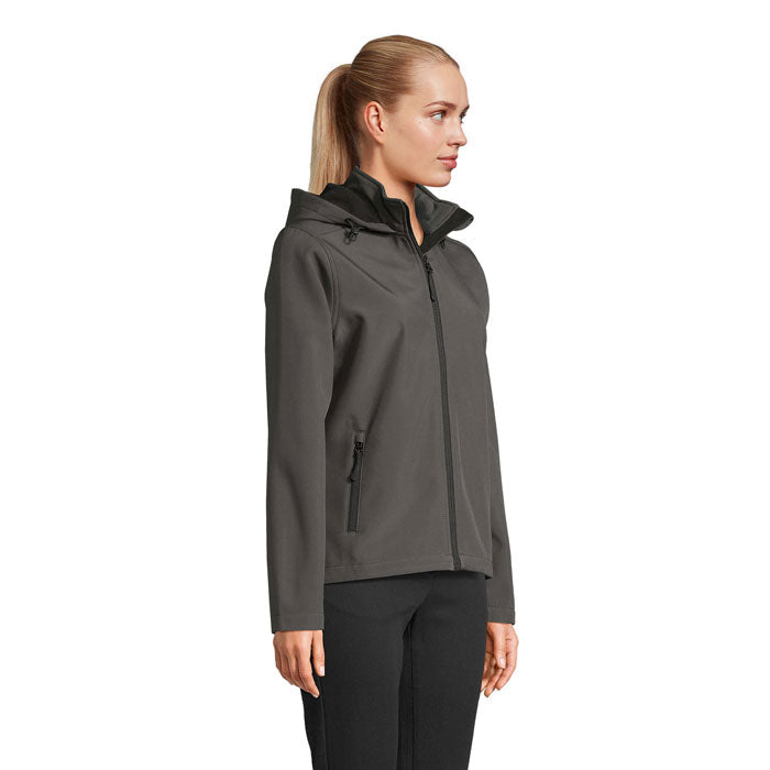 RACE HOODED WOMEN — Anthracite — profil