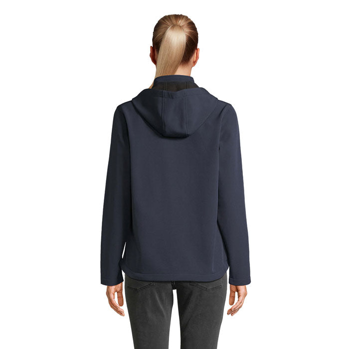 RACE HOODED WOMEN — French Marine — dos